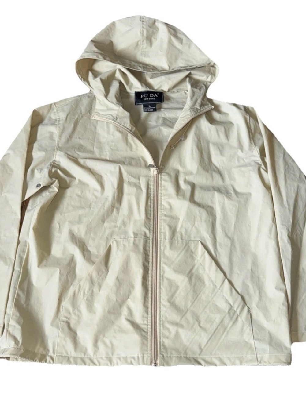 FU DA Cream Hooded Utility Jacket